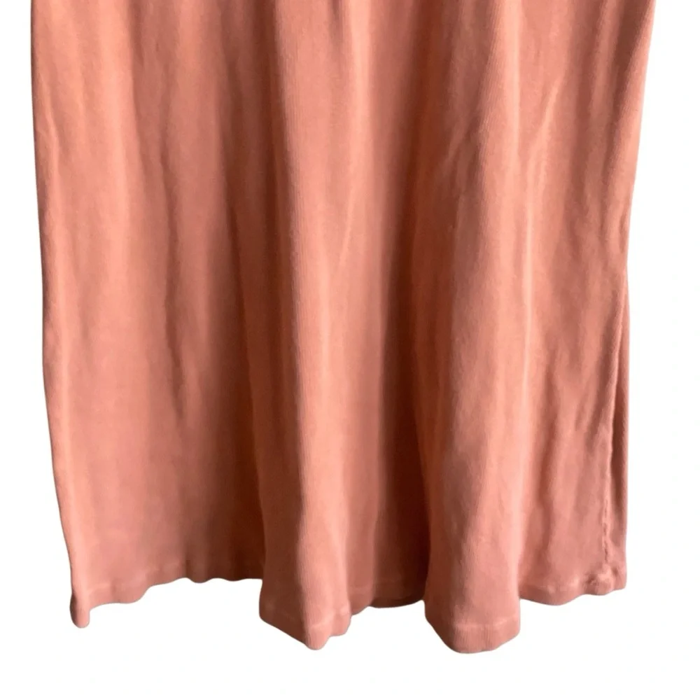 City Lights Peach Long Sleeve Ribbed Maxi Dress. Size Medium
